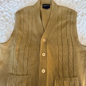 Vintage 100% Acrylic Button Up Sweater Vest